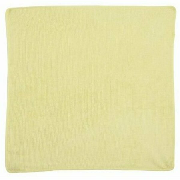 Rubbermaid 1820584- Microfiber Light Duty Cloth Yellow 16 in. X 16 in. 2, 4PK 1820584-PK